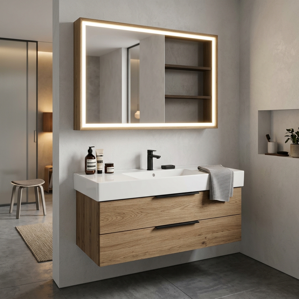 Cabinet Mirror Set